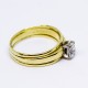Diamond Gold and Platinum Engagement Ring