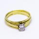Diamond Gold and Platinum Engagement Ring