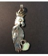 Silver & Gold Pendant Cockatoo