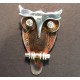 Silver brooch with Owl