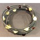 Steel and Amber Bracelet